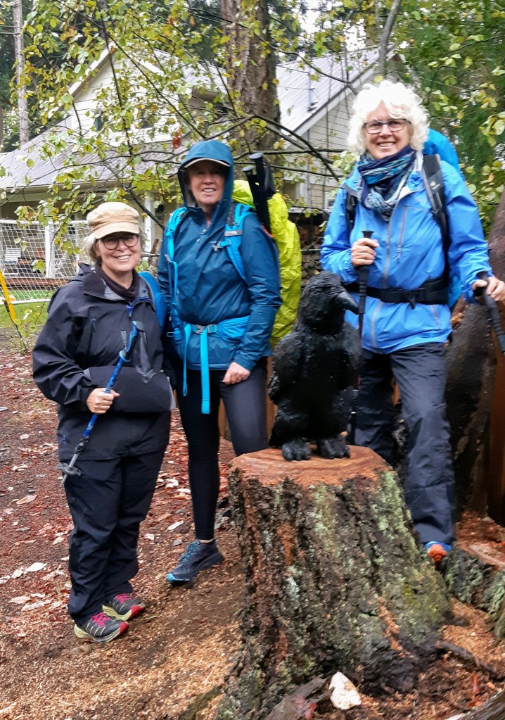 The three of us before walking Nanaimo to Victoria
